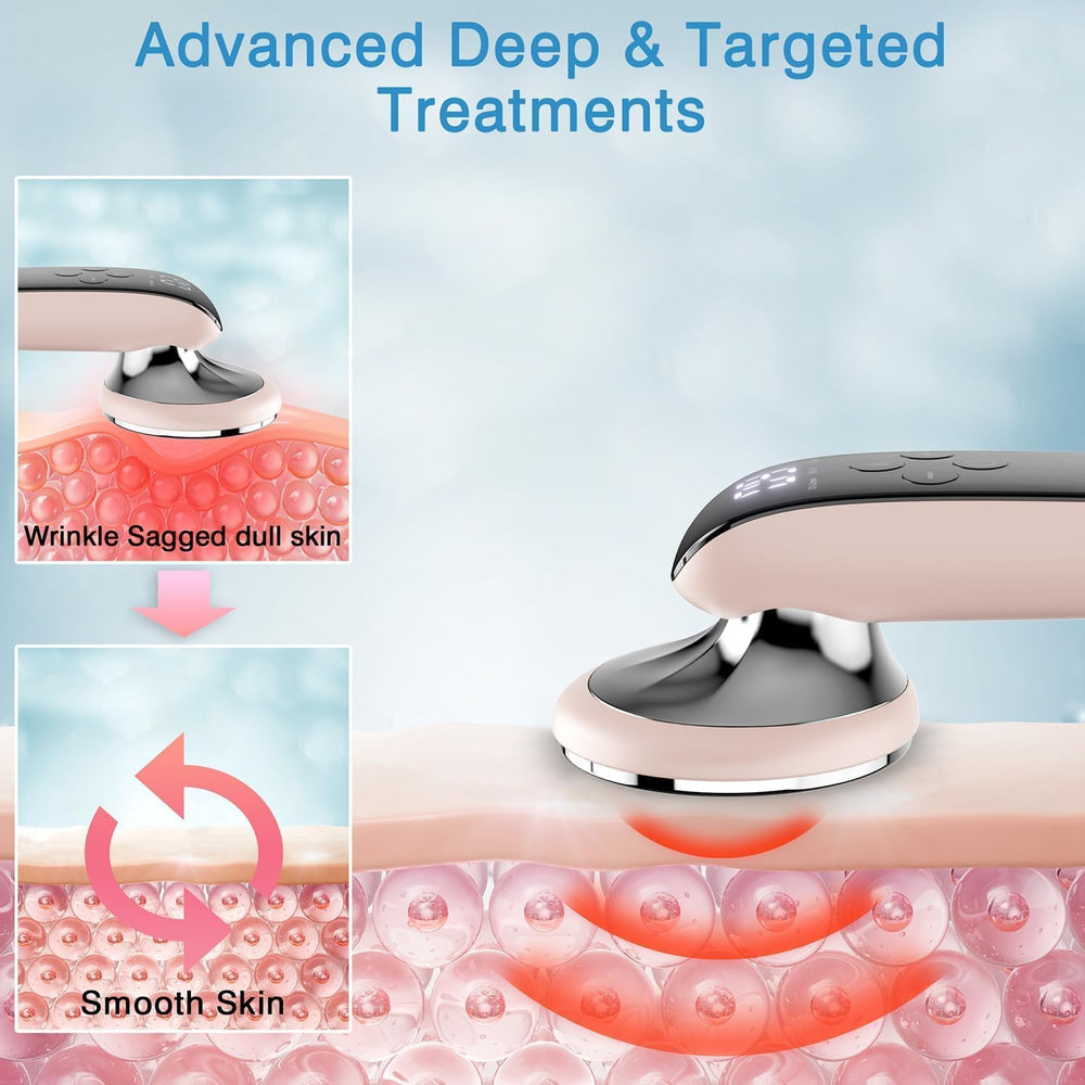 Cotsoco cellulite massager in action on leg demonstrating deep tissue-like stimulation