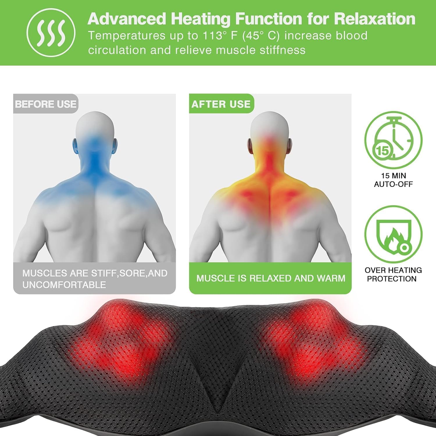 Compact and portable design of Cotsoco neck massager