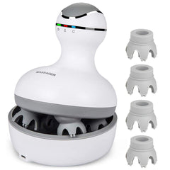 Cotsoco electric scalp massager with 84 nodes and 4 heads for deep relaxation.
