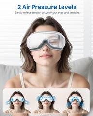 Cotsoco Eye Massager adjustable compression around the eyes relieves tension.