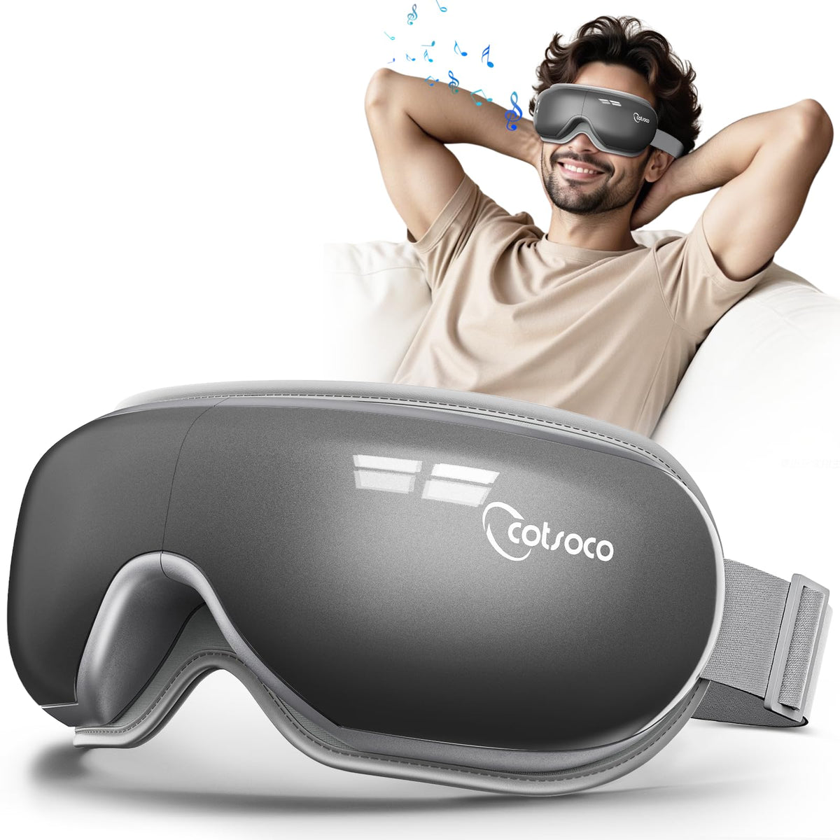 Cotsoco Eye Massager with heat and air pressure for relaxing sessions