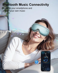 Cotsoco Eye Massager with Heat blue Bluetooth music playback feature