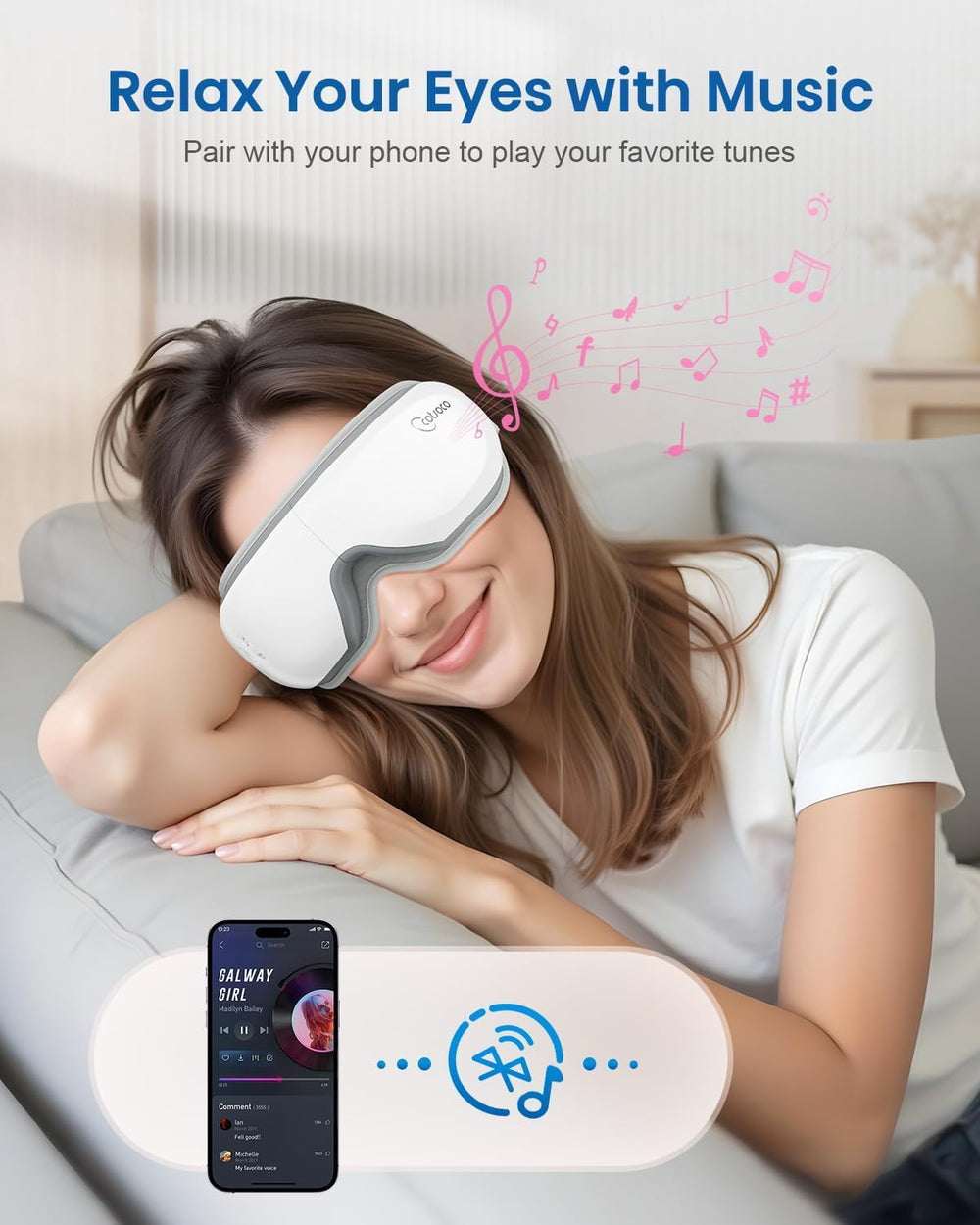 Cotsoco Eye Massager five modes provide customizable relaxation routines.