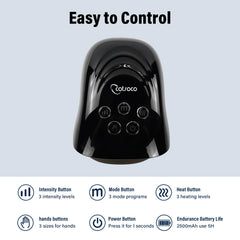 Cotsoco Hand Massager showing full hand coverage with airbag support.
