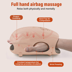 Cotsoco cordless massager features double-layer airbags surrounding hands for full coverage.