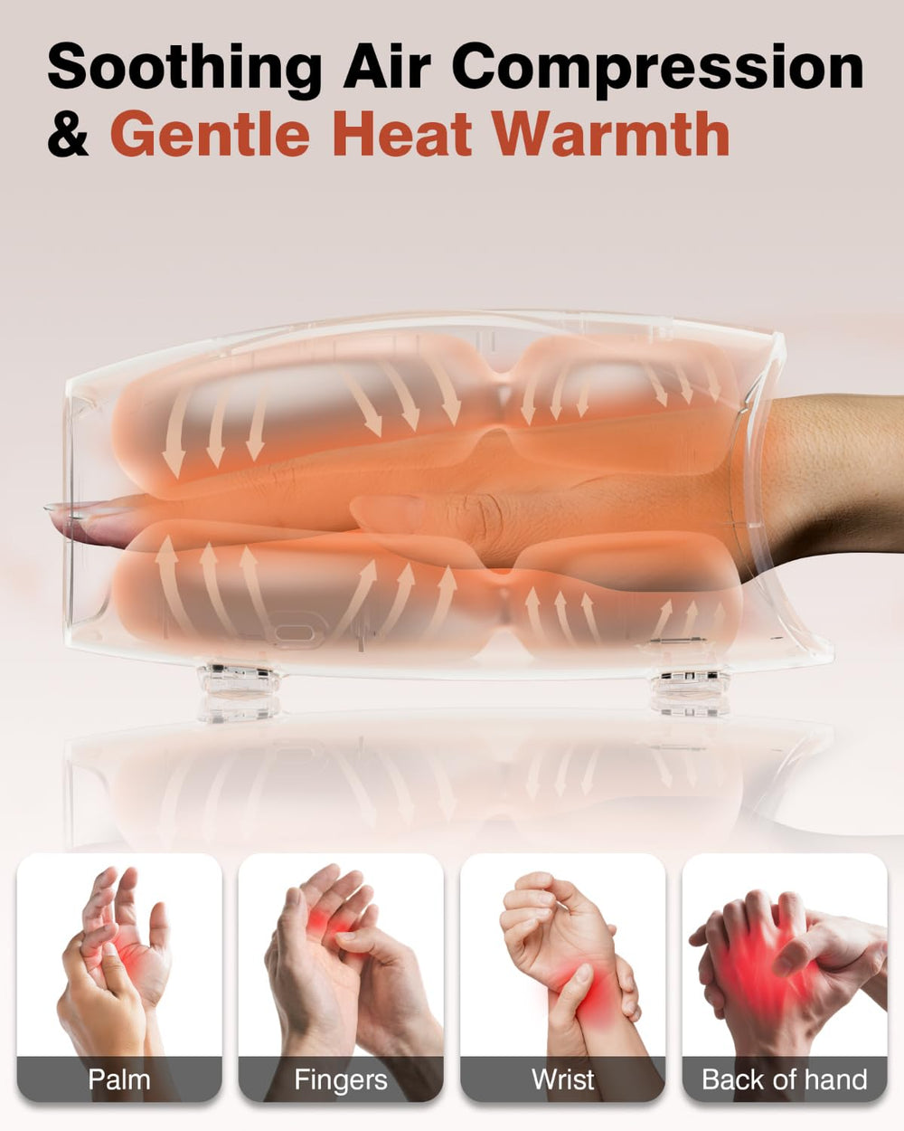 Cotsoco Hand Massager cordless use highlighting freedom to relax anywhere.