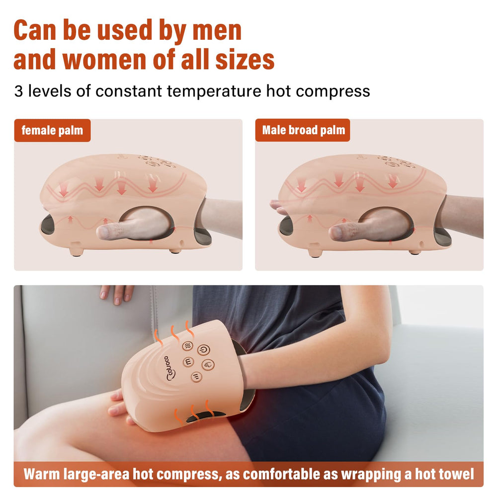 Cotsoco hand massager in size options L M S for a comfortable fit.