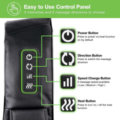 Cotsoco massager heat function demonstrated for soothing warmth.