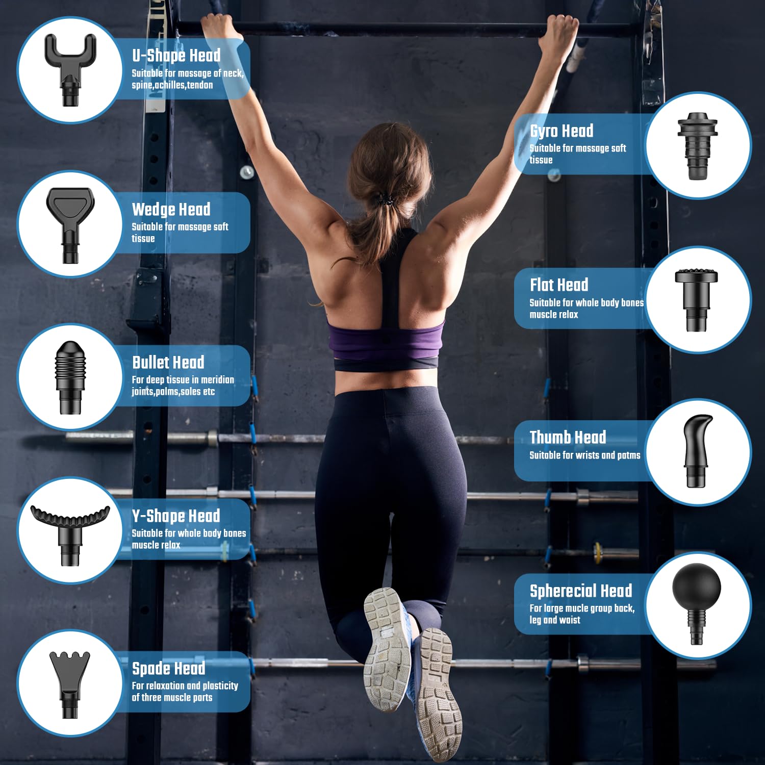 Cotsoco Carrying Case keeps your massager organized for gym and travel.