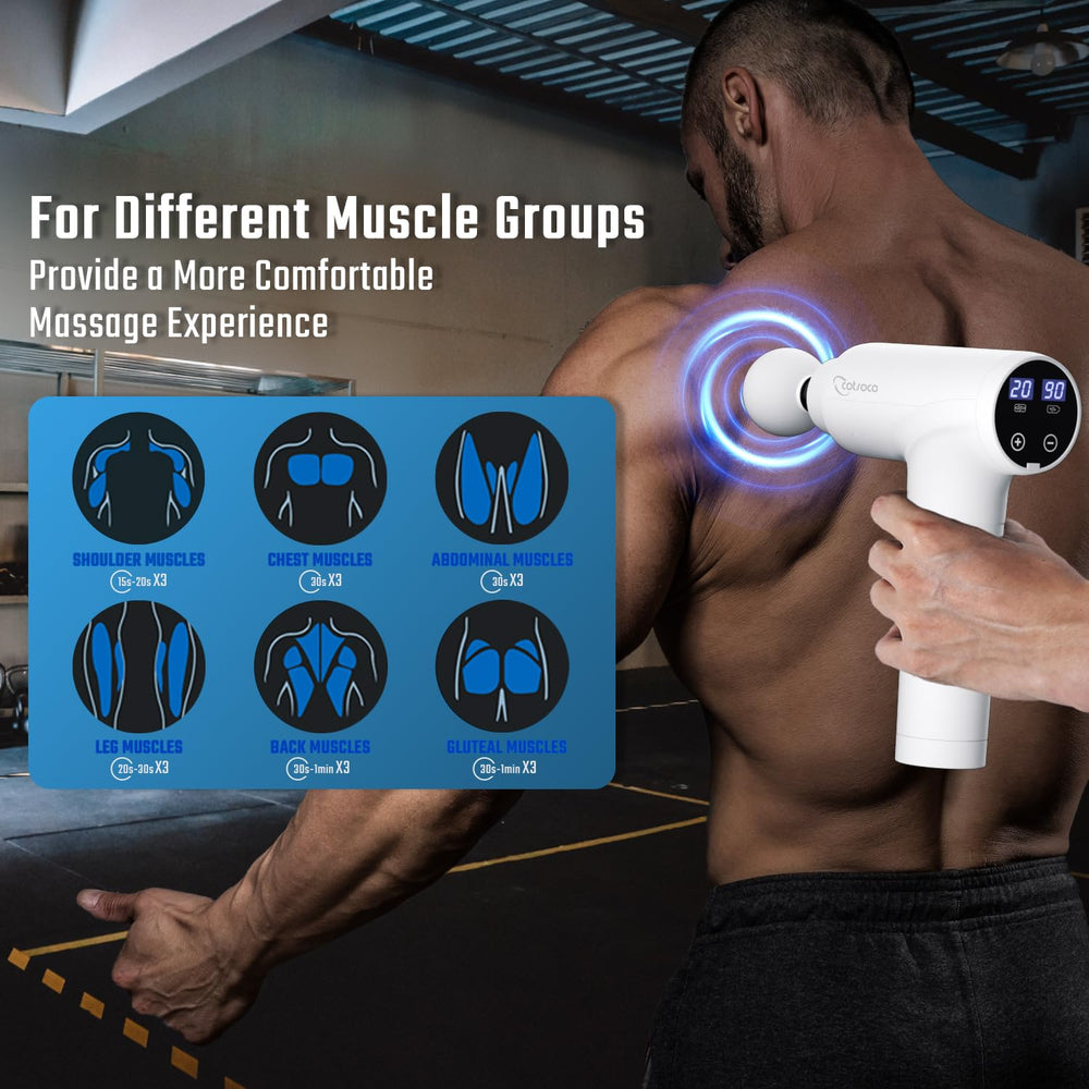 Cotsoco Massage Gun includes carrying case for travel storage.