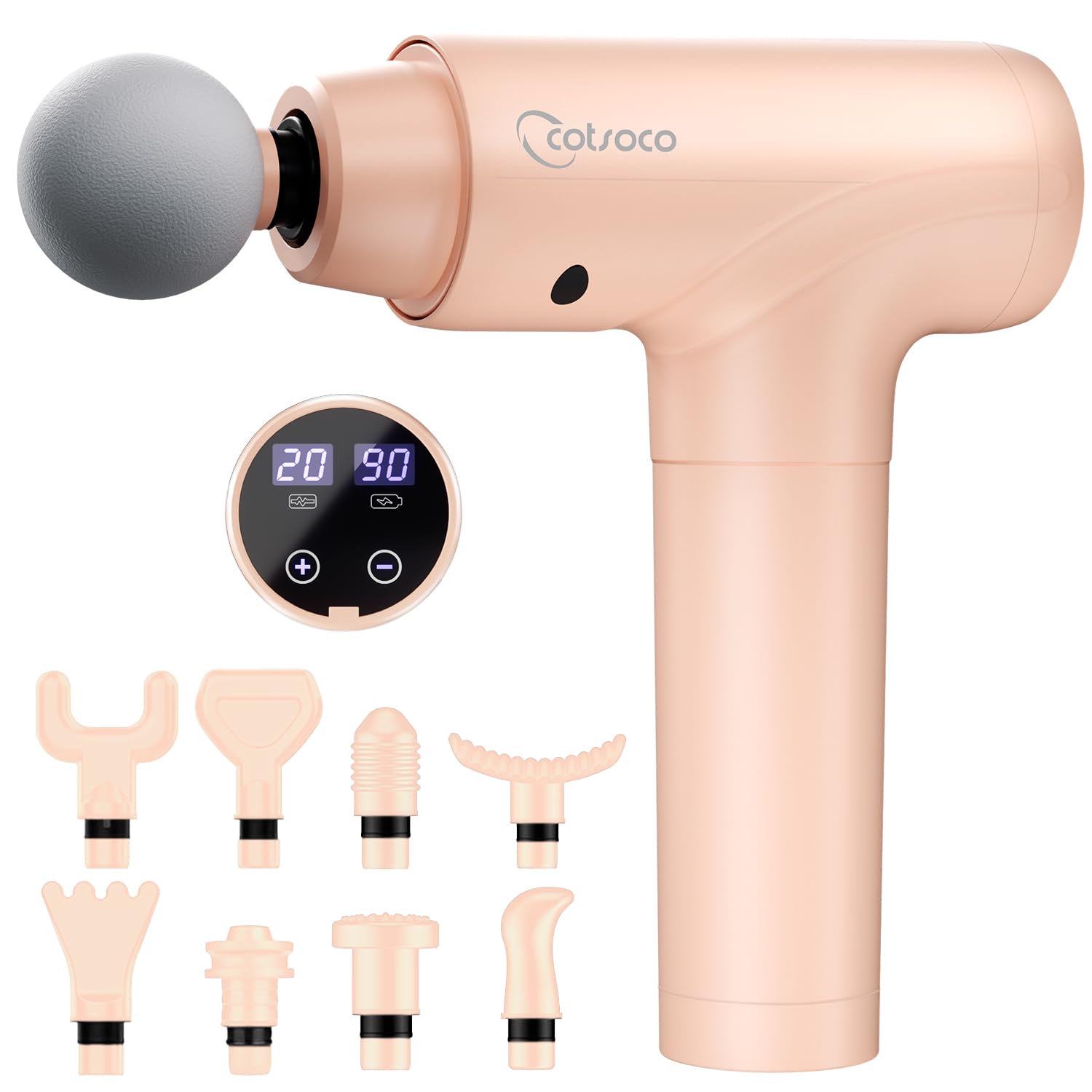 Cotsoco massage gun deep tissue relief for tired muscles after workouts.