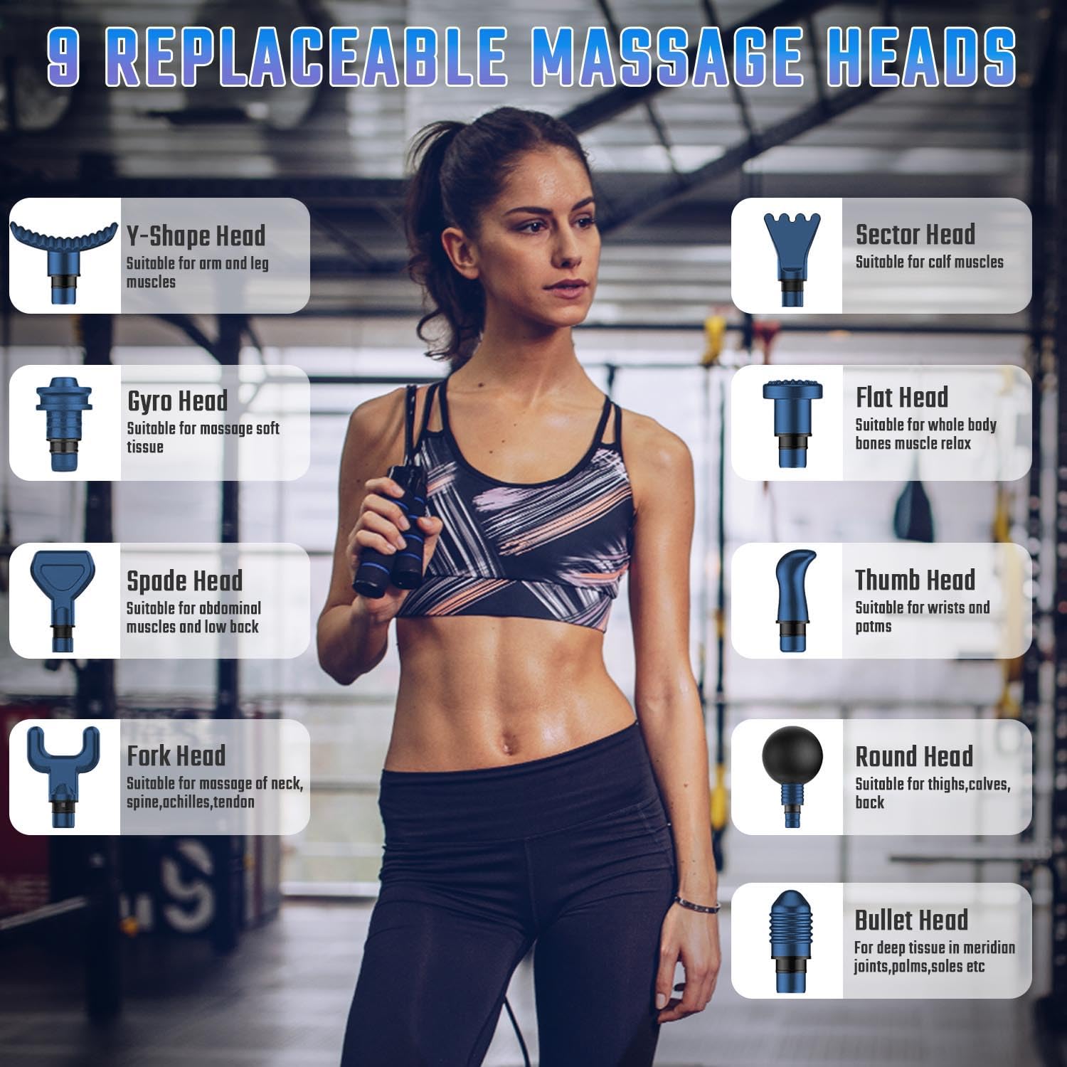 Cotsoco massage gun’s lightweight design fits gym bag and travel.