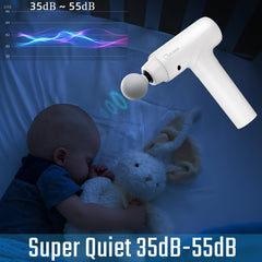 Cotsoco Massage Gun operates quietly with a brushless motor for distraction-free recovery.