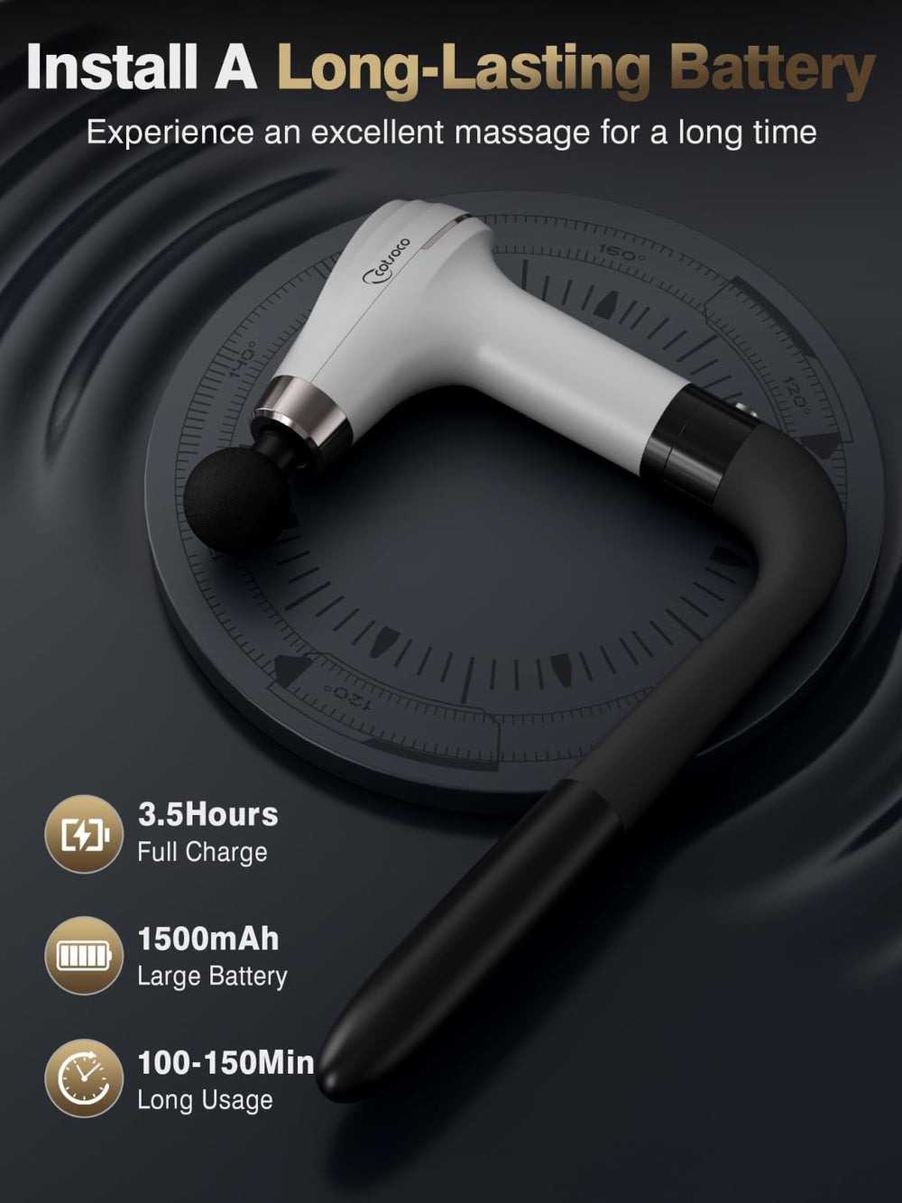Cotsoco ultra-quiet operation for focused massages without disturbance.