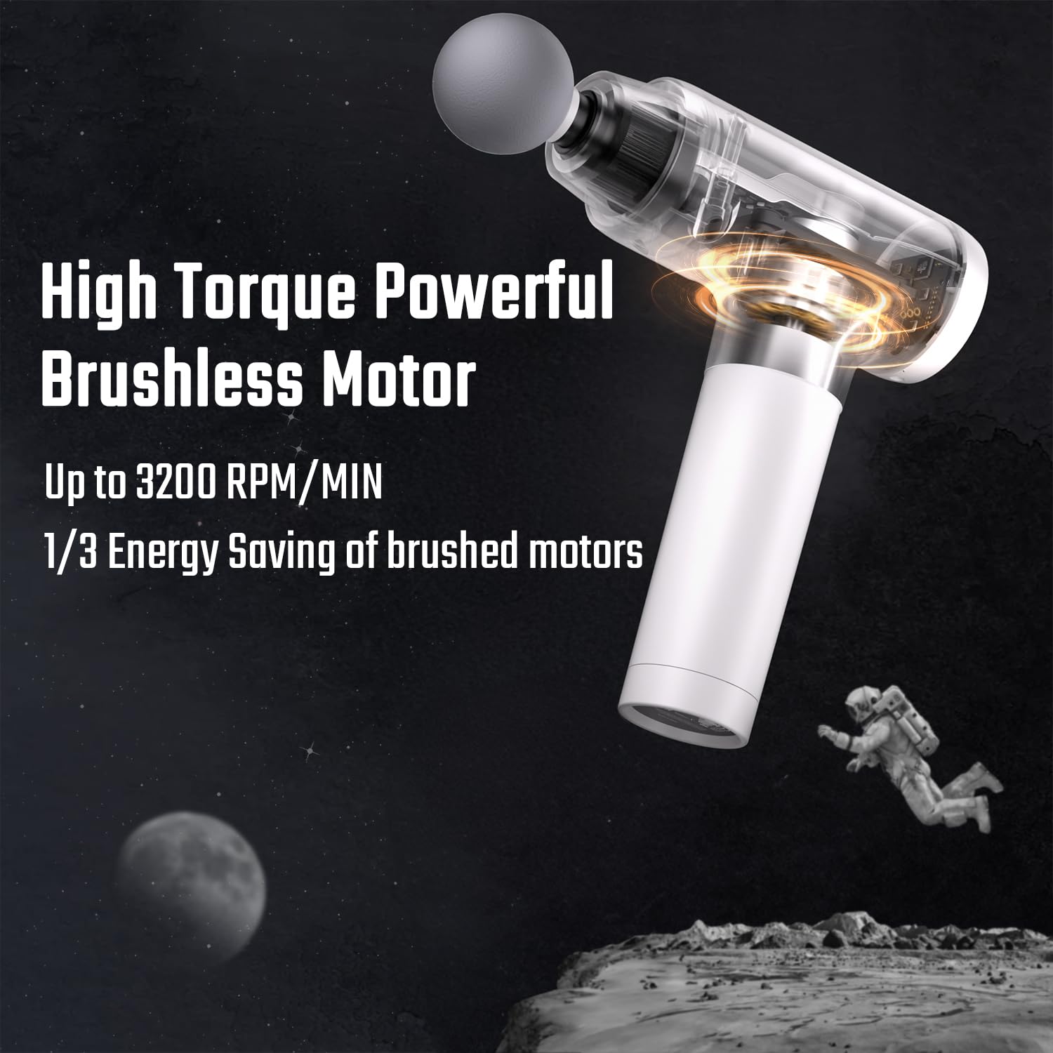 Cotsoco Massage Gun charges via USB-C for convenient power on the go.