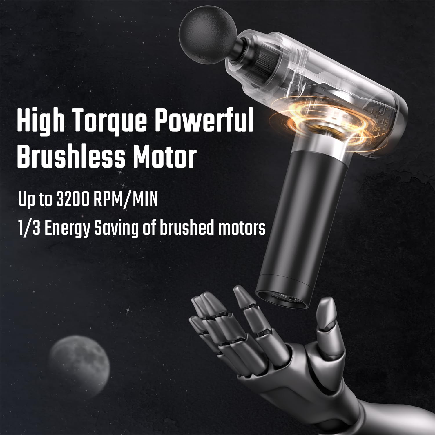 Cotsoco massage gun charges via USB-C, ideal for on the go