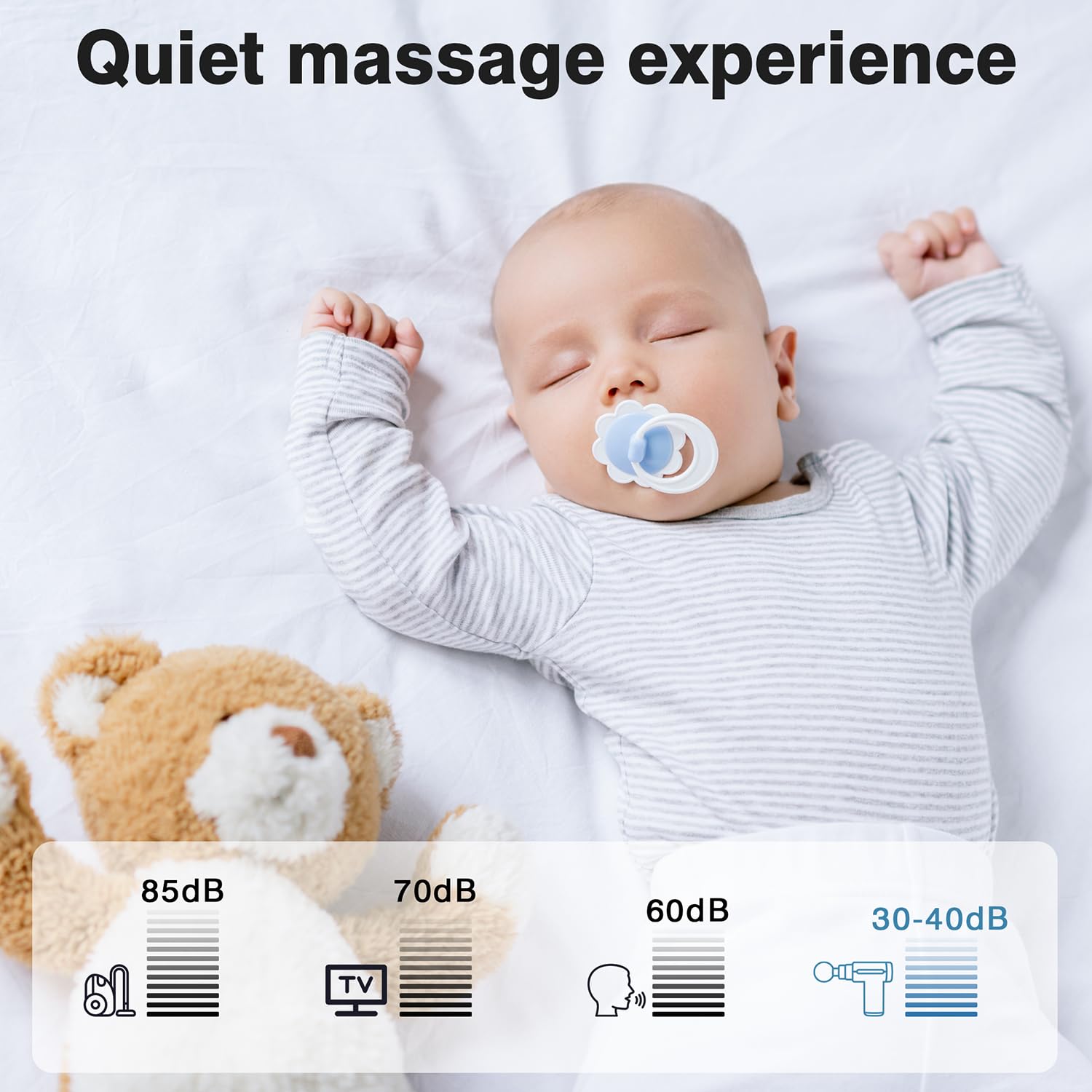 The cotsoco mini massage gun's heat-dissipation design helps prolong life.