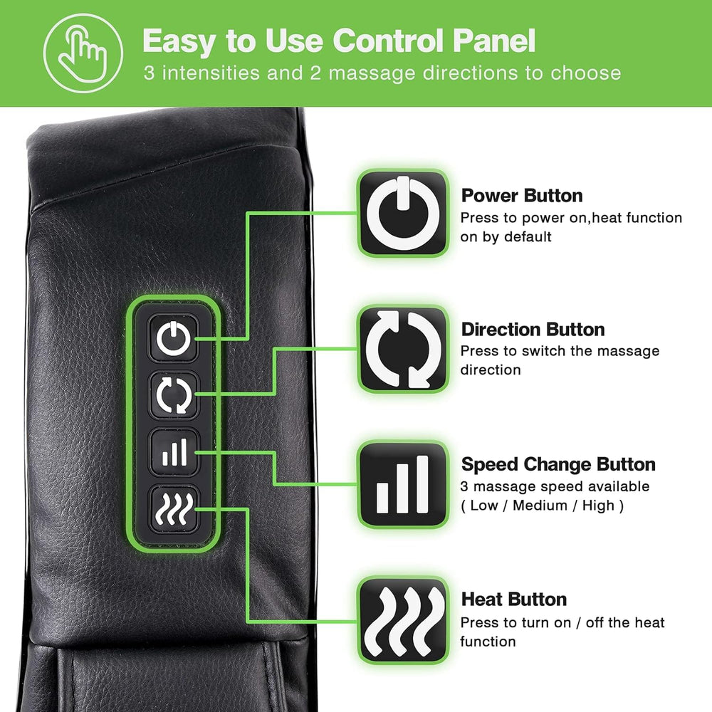 Cotsoco massager in use from shoulders to legs for full-body application