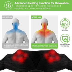 Heat function activated with LED indicator on Cotsoco massager