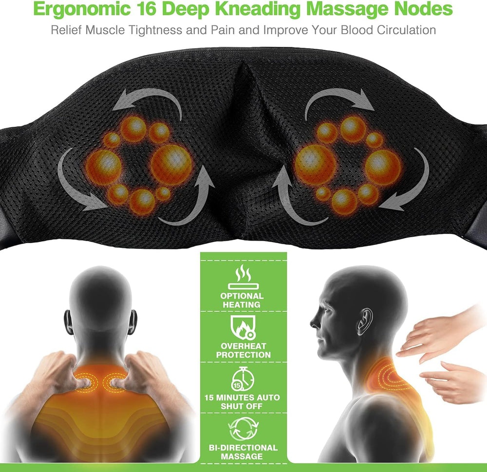 Cotsoco shoulder massager with 3D nodes in action for targeted relief.