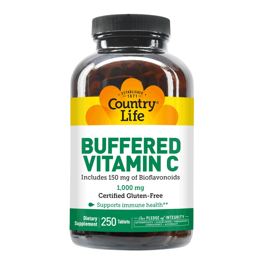 Country Life Buffered Vitamin C packaging is recyclable.
