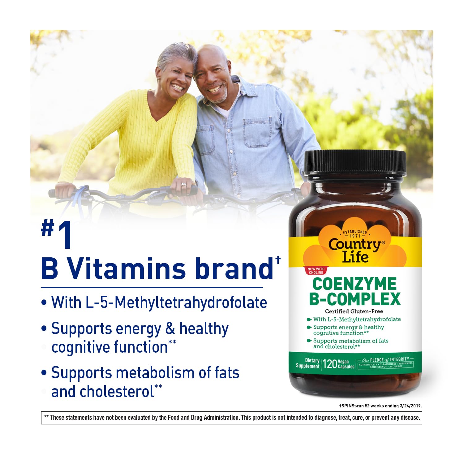 Country Life gluten-free symbol on the label indicates allergen-friendly vitamins.