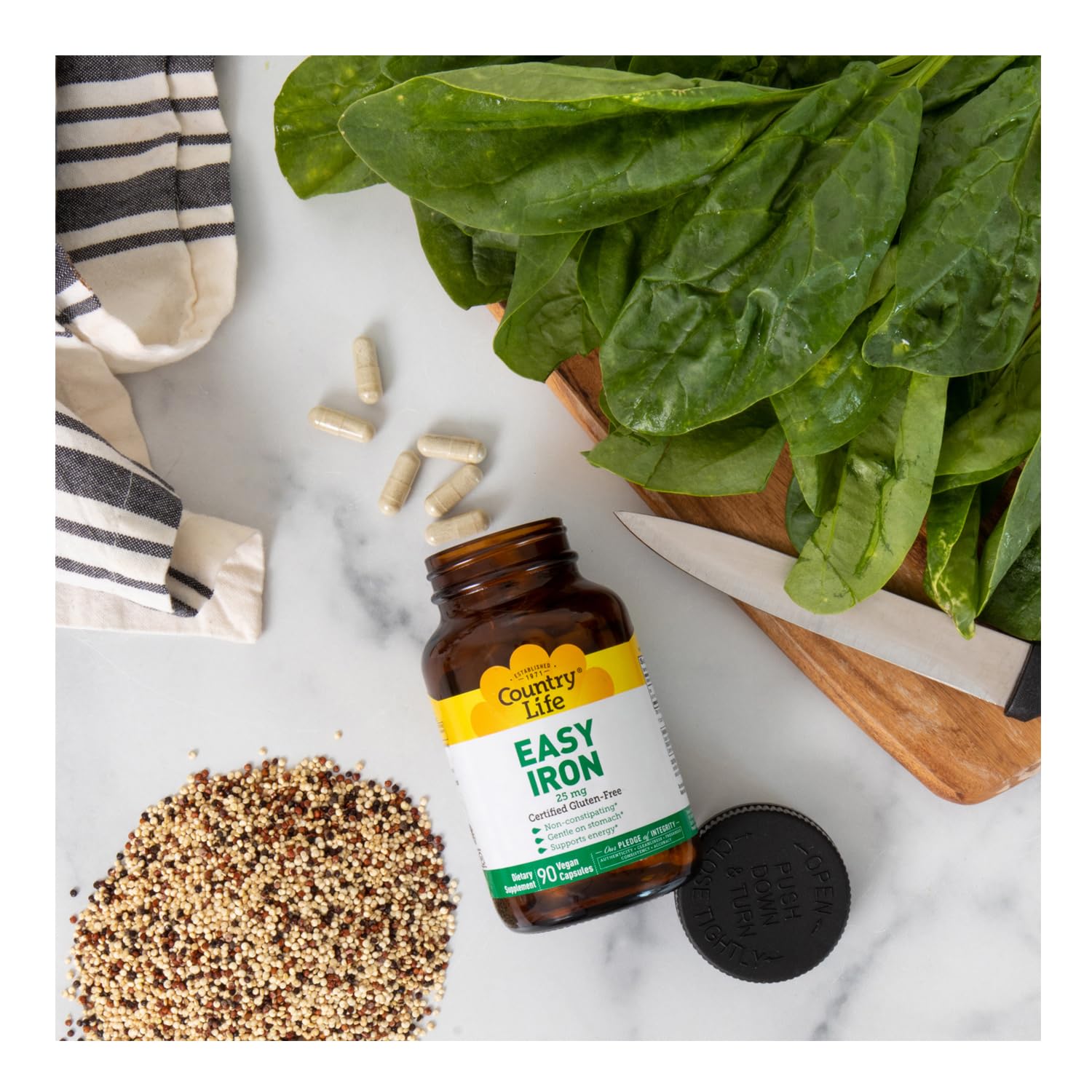 People energized after daily routine with Country Life Easy Iron.
