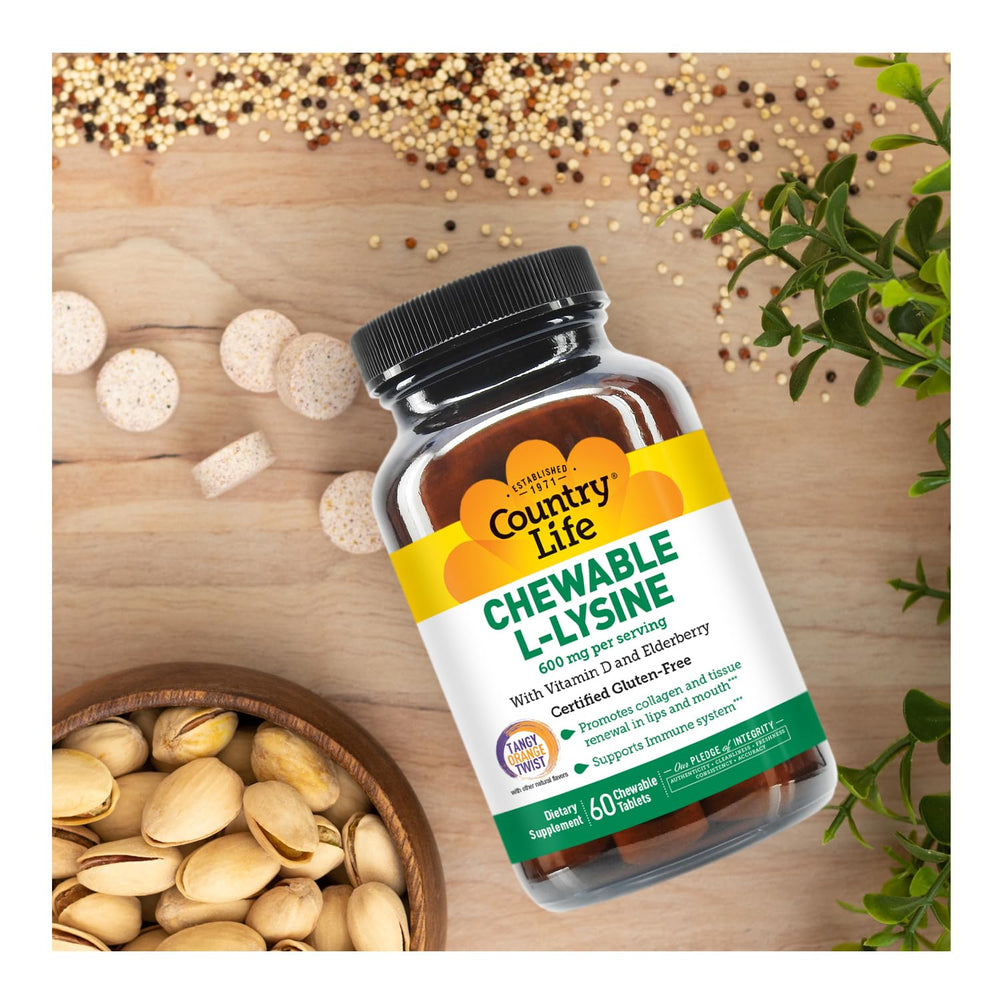 Country Life immune-support blend in a bottle for daily wellness routines.