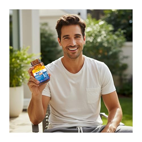 Country Life Max for Men capsules closeup highlighting iron-free heart health support