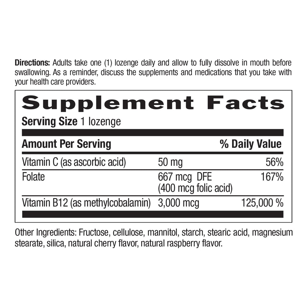 Country Life Methyl B12 Lozenges halal-certified label