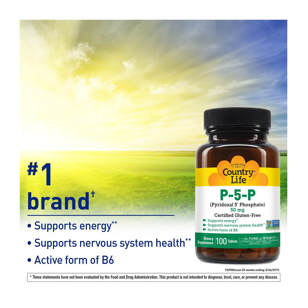 Country Life P-5-P vegan symbol emphasizes plant-based sourcing and ethics