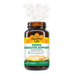 Country Life Papaya Enzymes after-meal use for convenient digestion aid