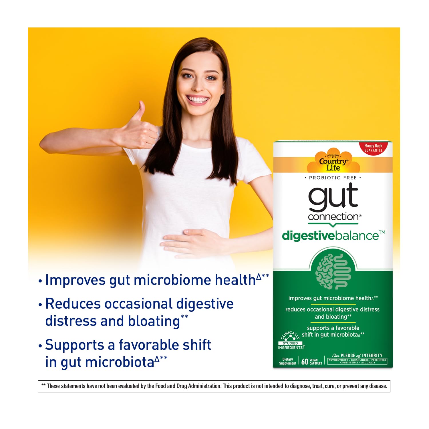 Country Life PreticX prebiotic complex boosts gut bacteria balance