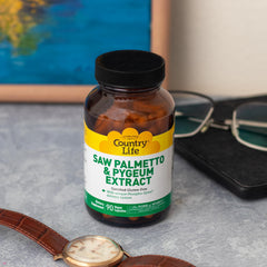 Proprietary blend of saw palmetto and Pygeum in capsules