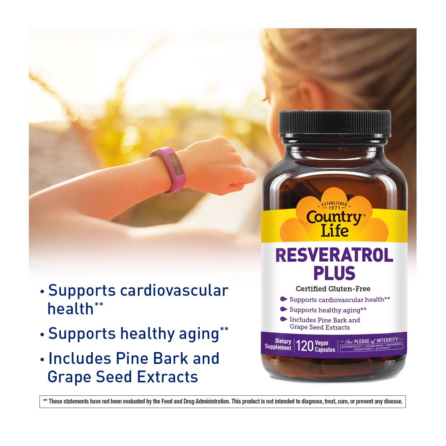 Country Life Resveratrol Plus recyclable packaging supports sustainability