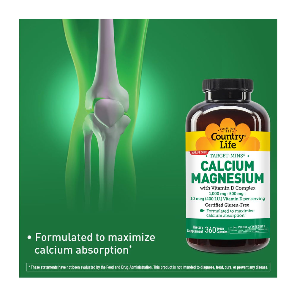 Country Life Target-Mins capsules spilled display, easy daily dosing for ongoing mineral support.