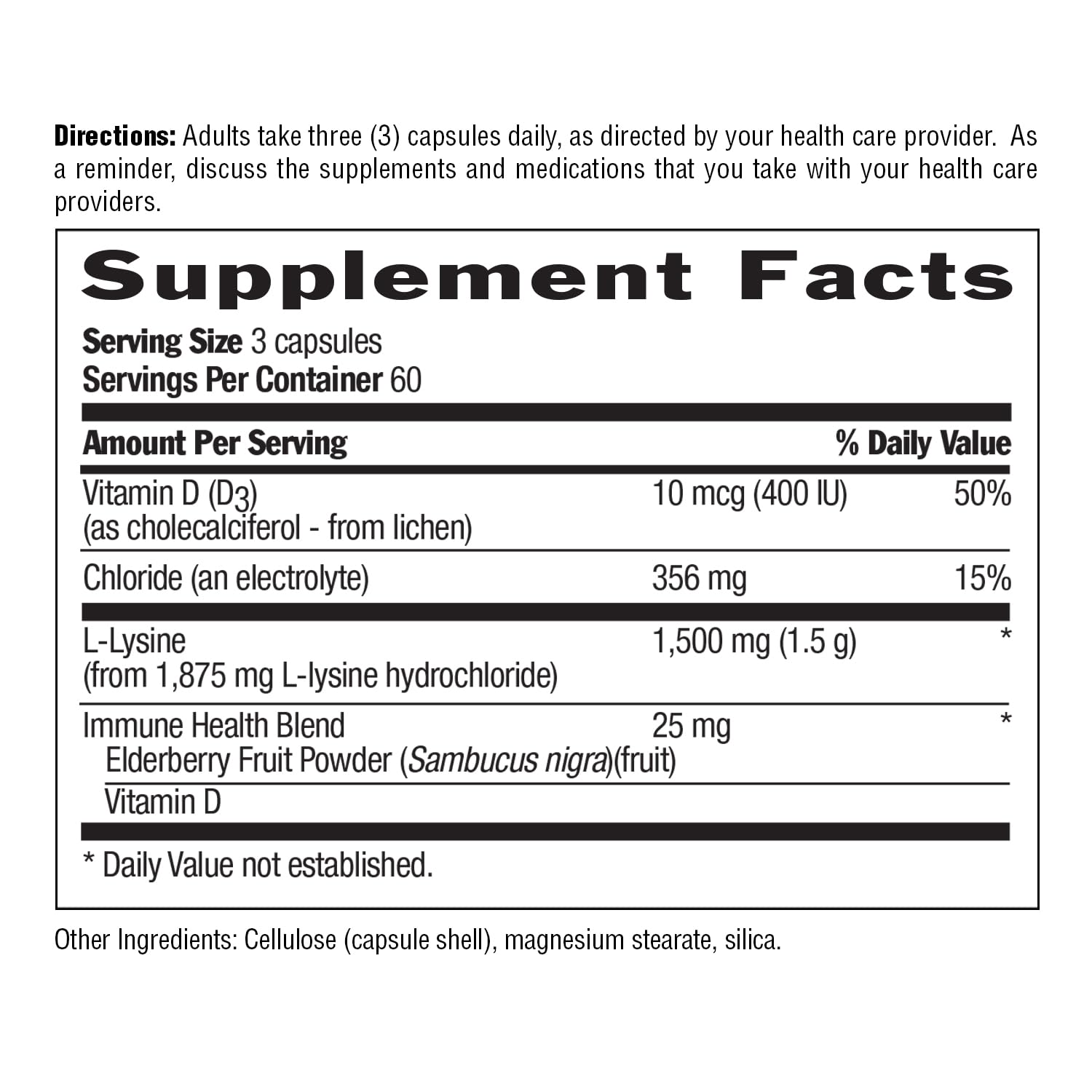 Country Life three-capsule daily serving shown for easy dosing.