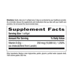 Country Life Vitamin D3 bone support close-up of softgels.