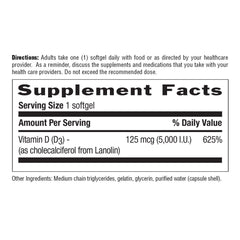 Country Life Vitamin D3 bottle in use with water during daily routine.
