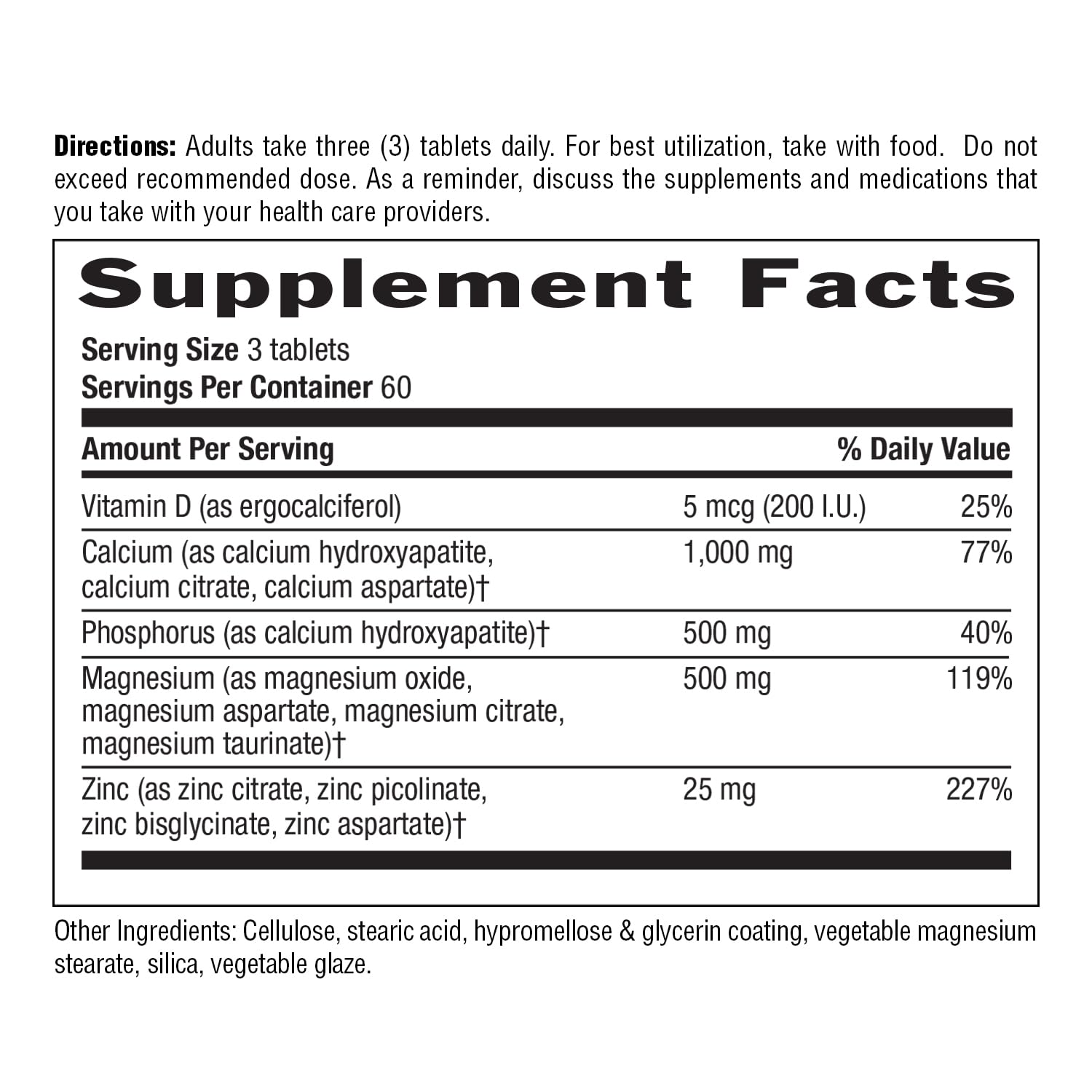 Country Life Vitamin D3 label highlight for bone health support