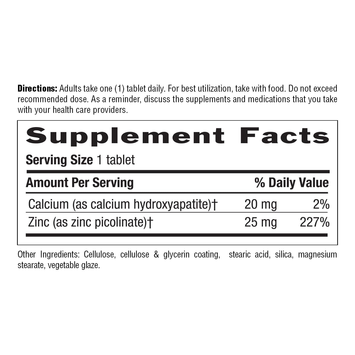 Country Life Zinc Picolinate vegan-certified seal signals dietary inclusivity