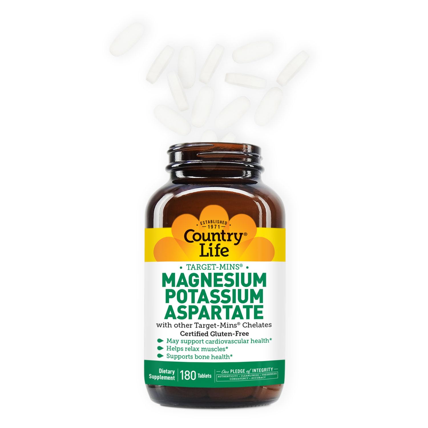 Country Life gluten-free label signals product compatibility for gluten-sensitive users