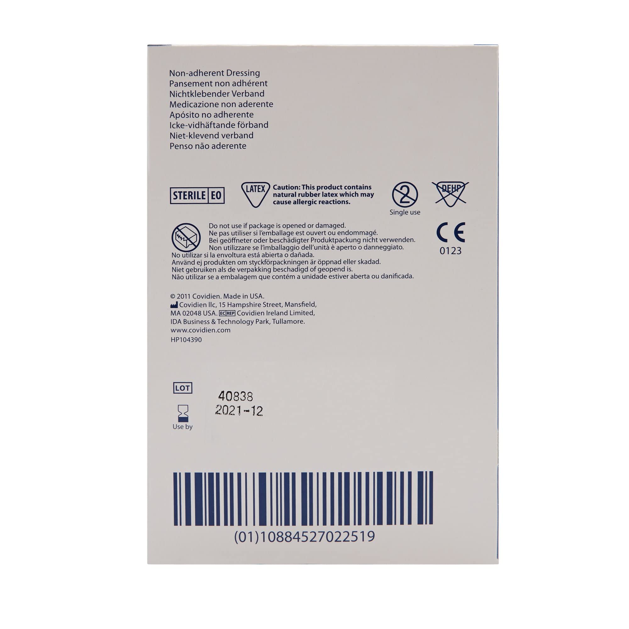Box of 100 sterile pads for versatile wound coverage