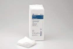 Covidien Curity gauze sponge 4x4 used as wound dressing
