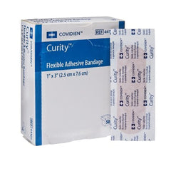 Covidien fabric adhesive bandages 3x1 box offering durable protection for everyday minor wounds.