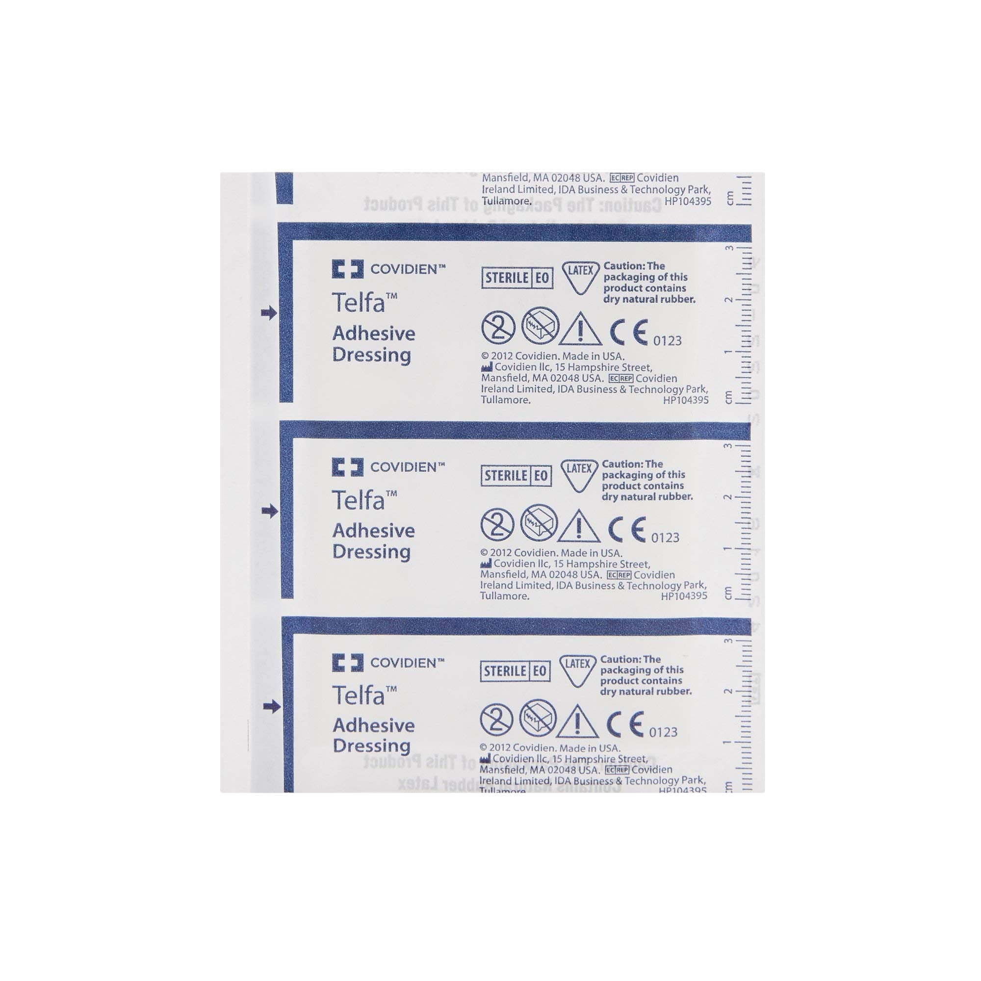 covidien telfa adhesive dressing 3 by 4 inch size suitable for versatile wounds