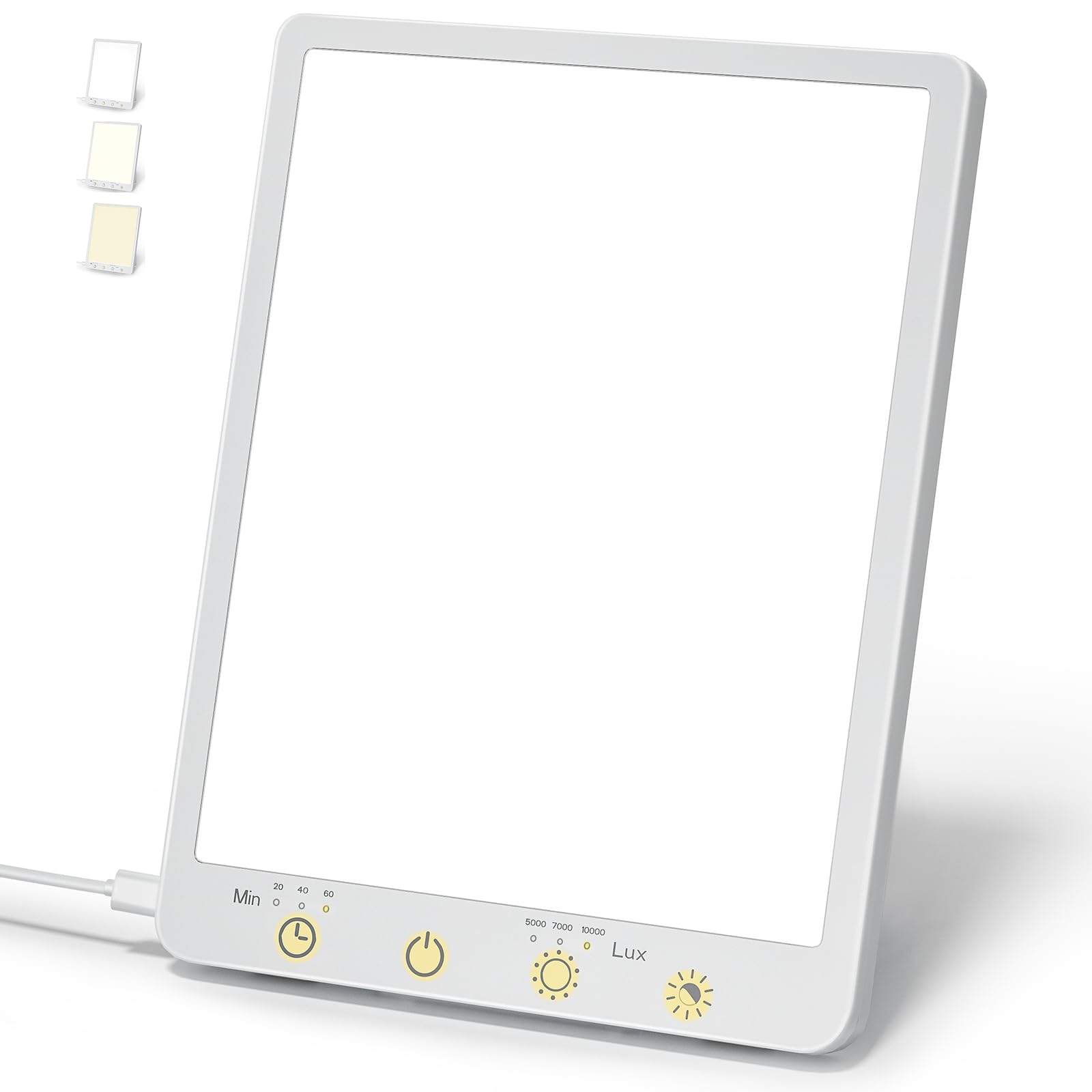 COVOZON Light Therapy Lamp front view showing compact design suitable for home or office use