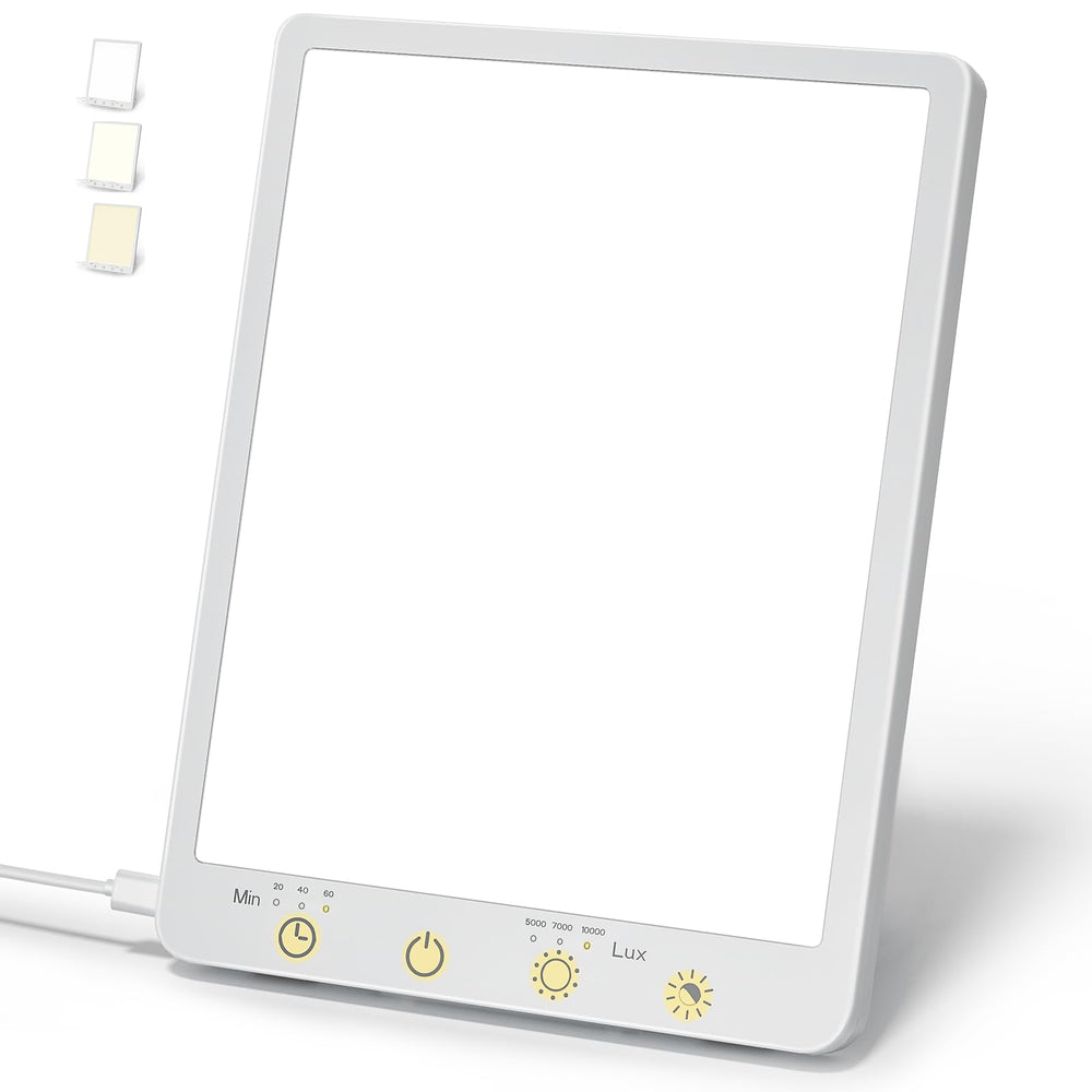 COVOZON Light Therapy Lamp front view showing compact design suitable for home or office use