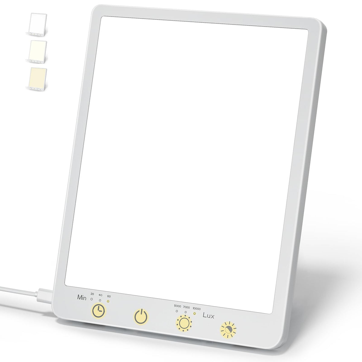 COVOZON Light Therapy Lamp front view showing compact design suitable for home or office use