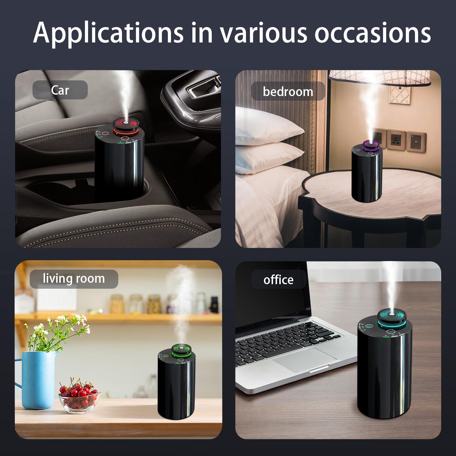 Covozon compact office diffuser providing subtle scent during work.